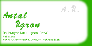 antal ugron business card